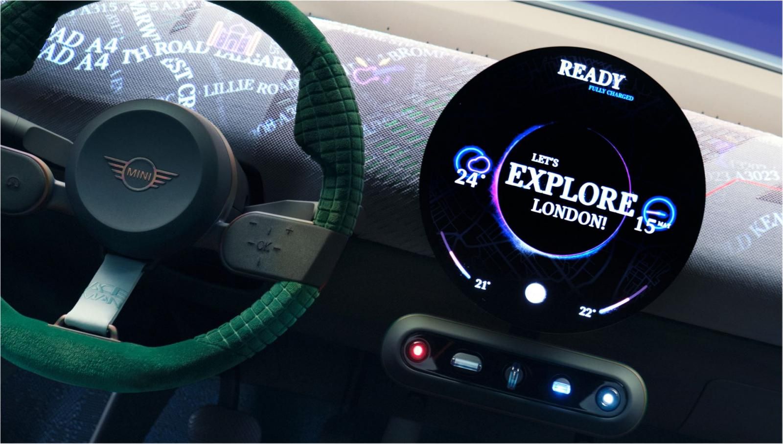 Mini Concept Aceman infotainment