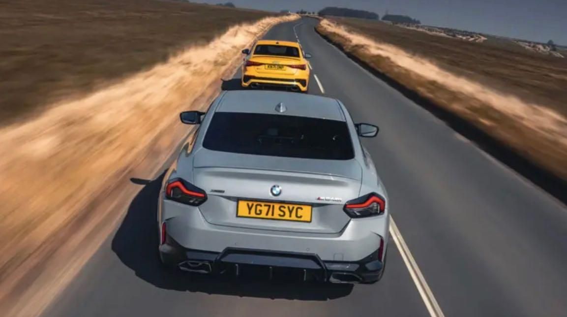 BMW serie 2 movimento posteriore con Audi A3