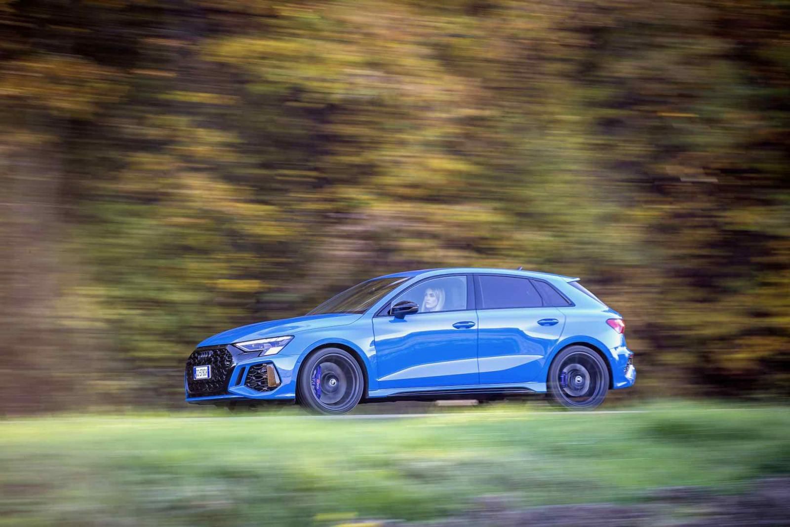 test Audi RS3 - vista laterale