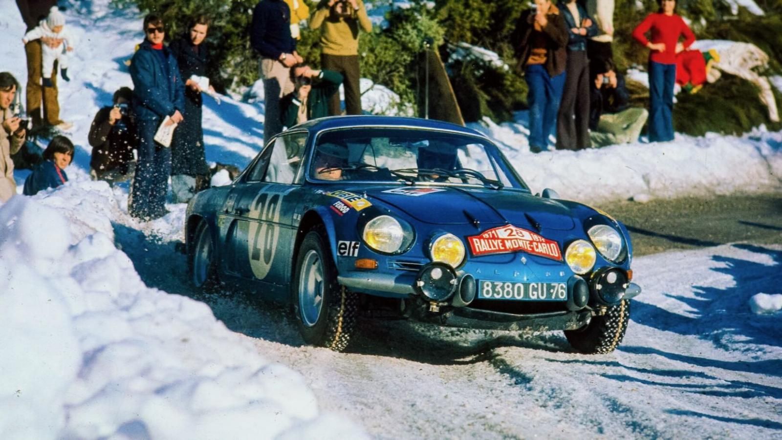 Alpine A110 rally Monte Carlo