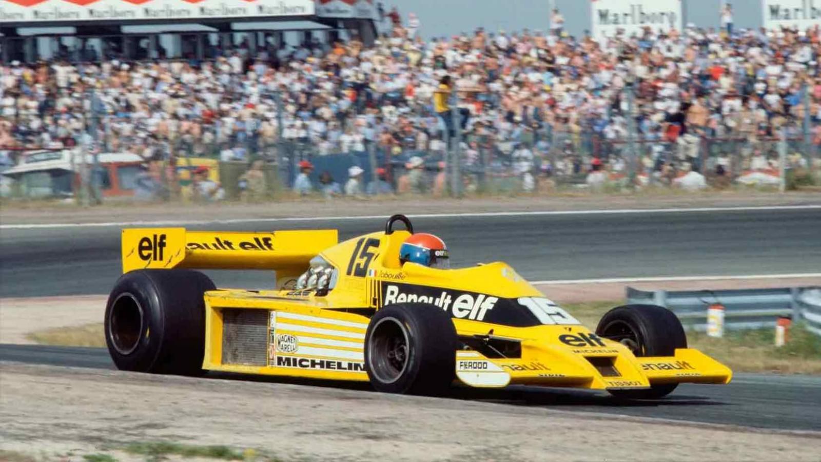 Renault RS01, 1977, prima F1 turbo