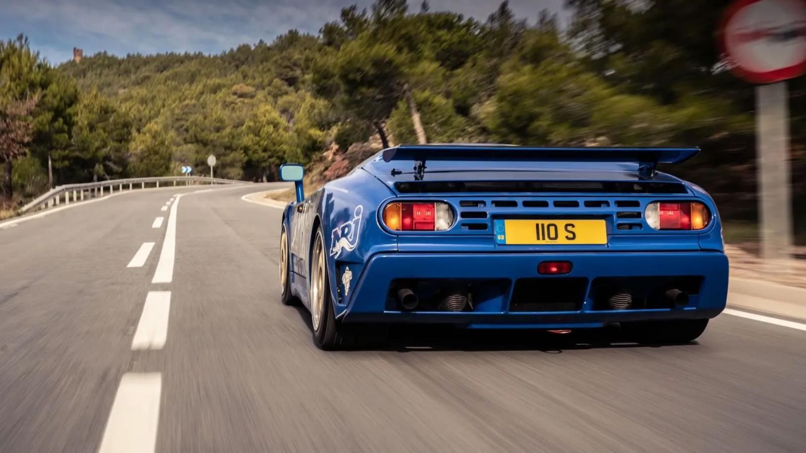Bugatti EB110 Le Mans, il posteriore