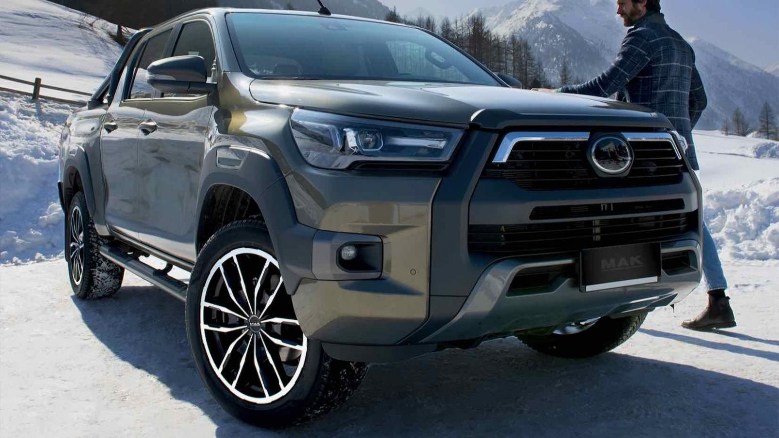 Cerchi in lega MAK Peak Black Mirror su Toyota Hilux