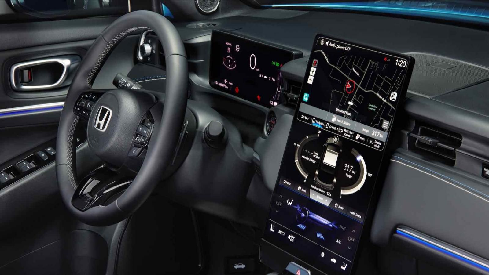 Honda e:Ny1, plancia e comandi