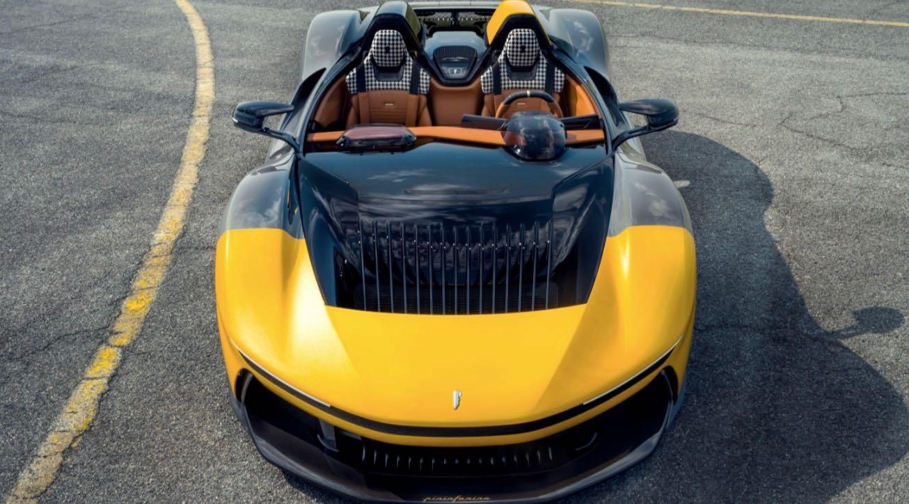 Pininfarina B95 grigia e gialla