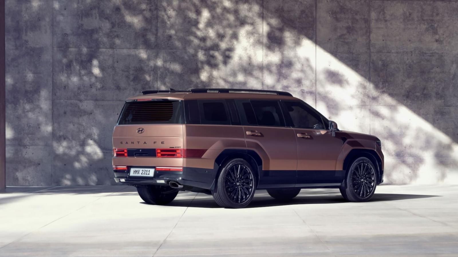 Nuova Hyundai Santa Fe 2024, il posteriore