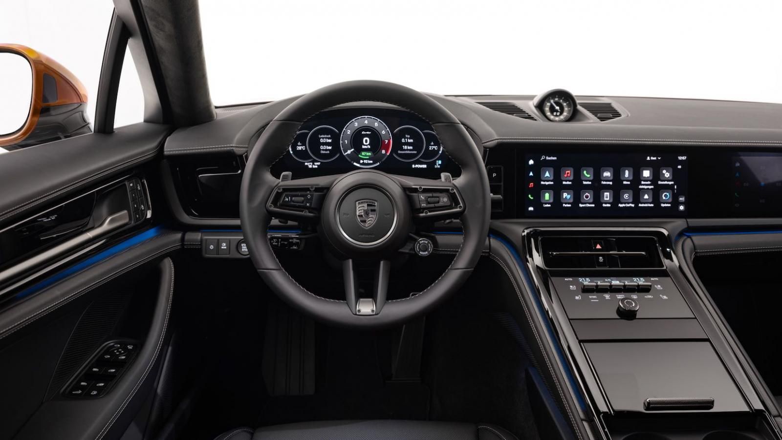 Porsche Panamera 2024, plancia e comandi
