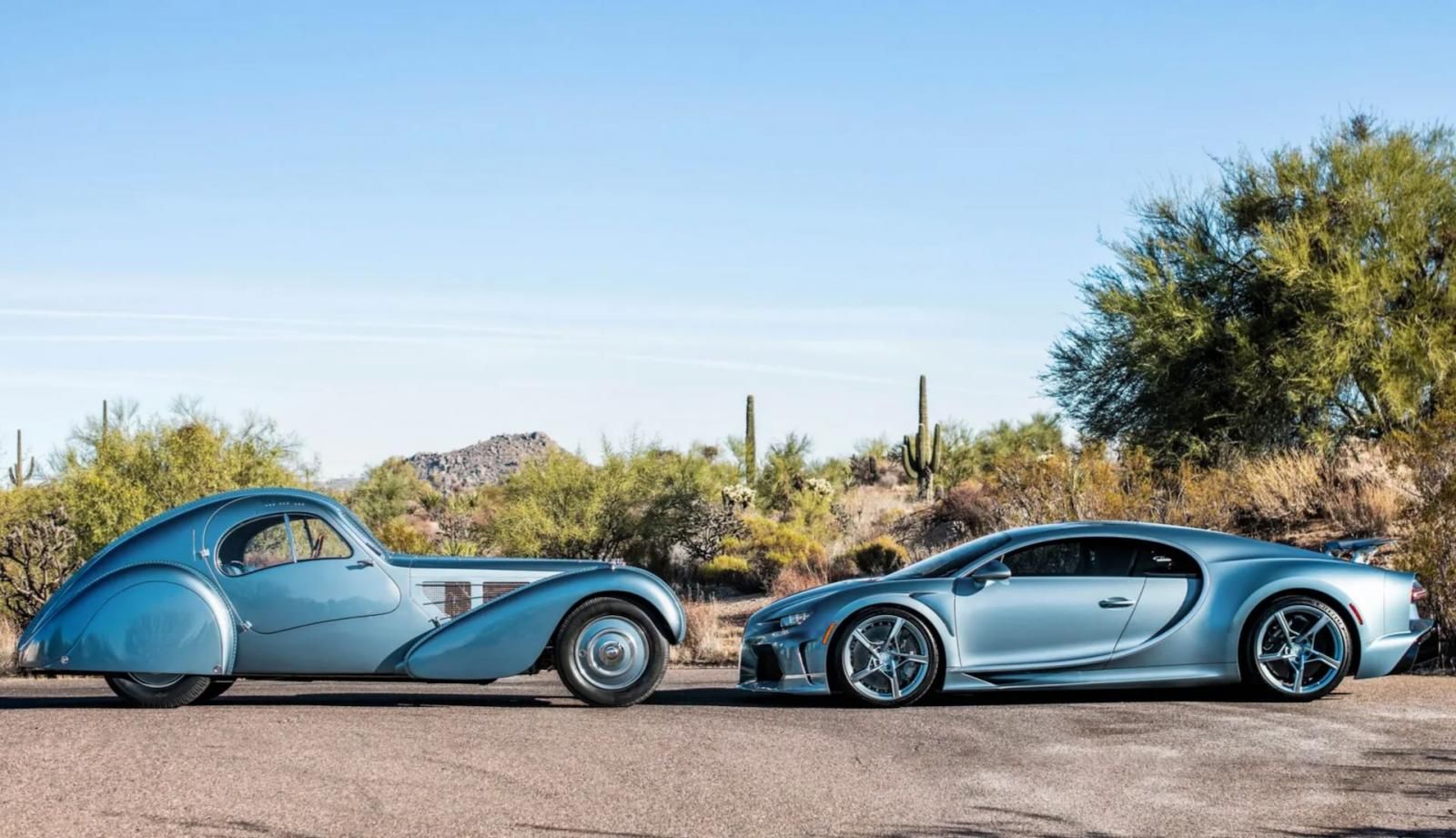 Bugatti Chiron Super Sport 57 One of One e Bugatti Type 57 SC Atlantic