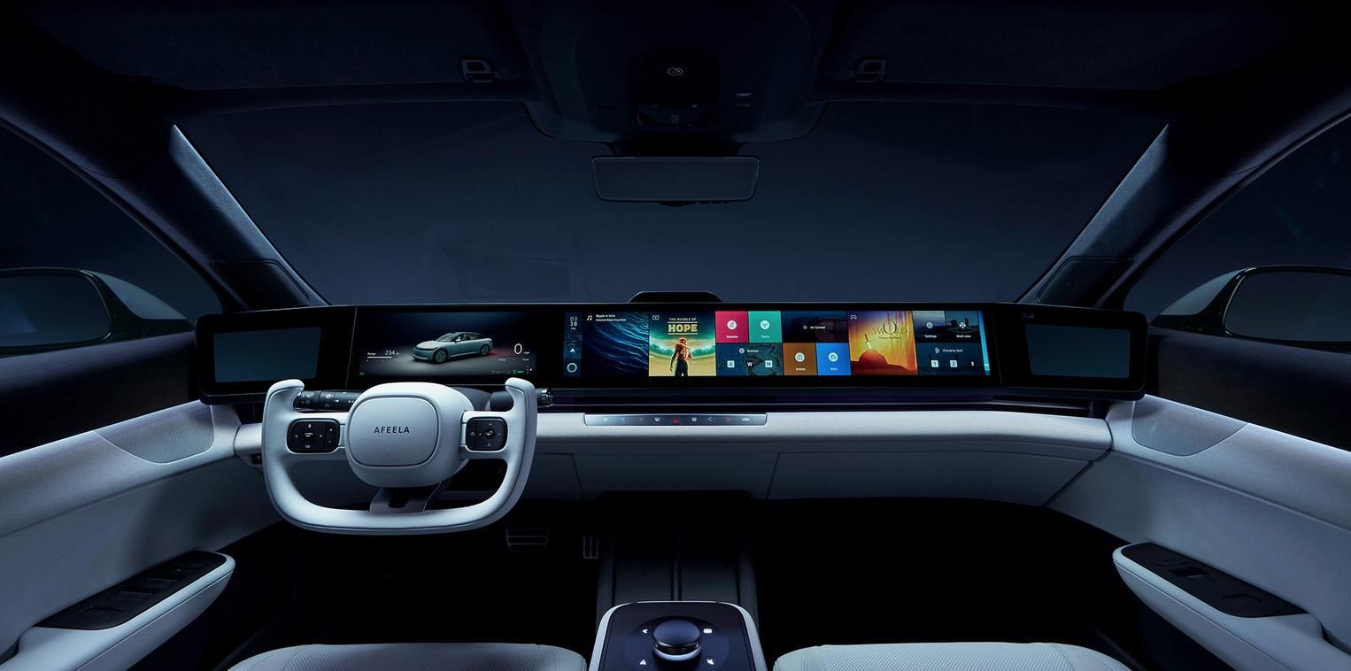 Sony Honda Mobility Afeela, interni, plancia