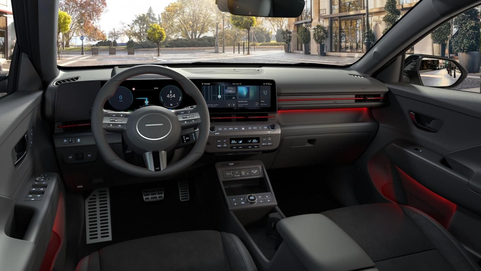Hyundai Kona Electric N Line 2024, gli interni