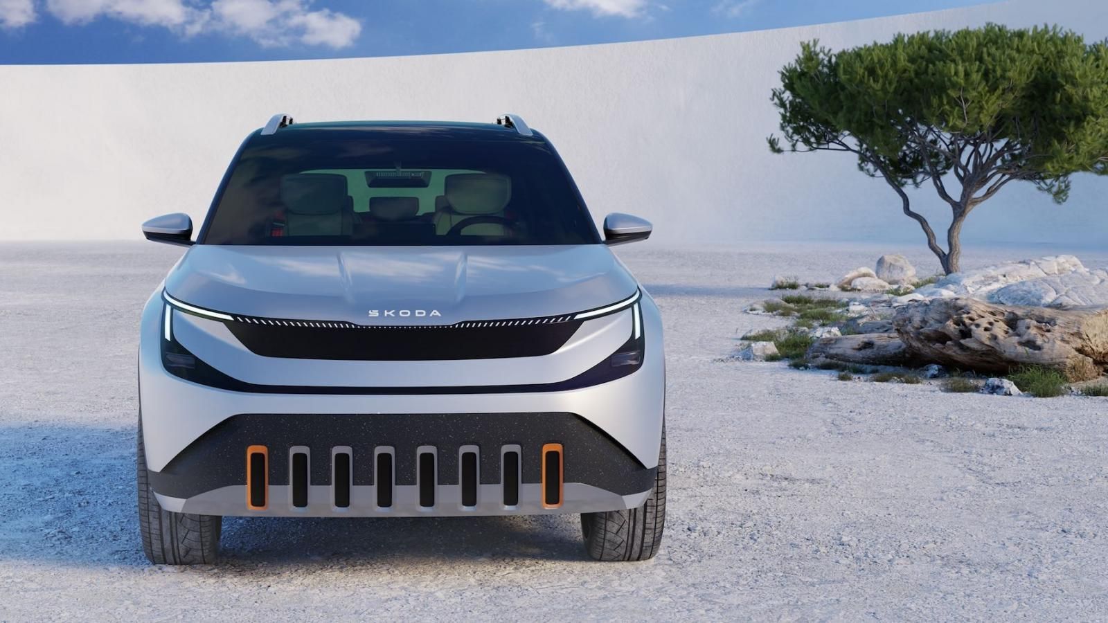 Skoda Epiq, il frontale