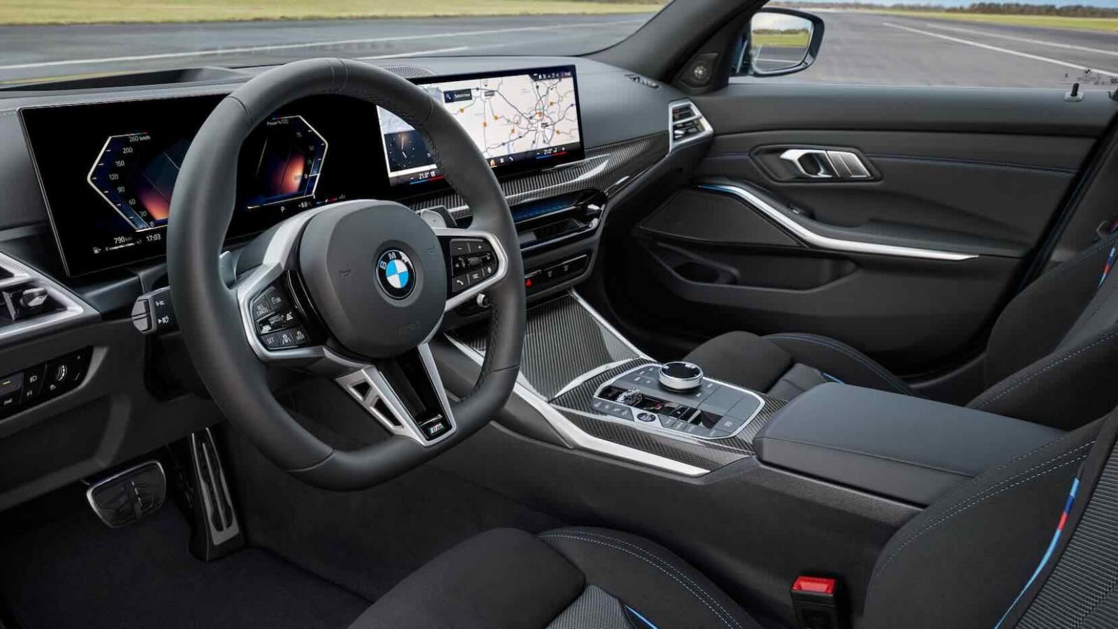 Nuova BMW Serie 3 2024, gli interni