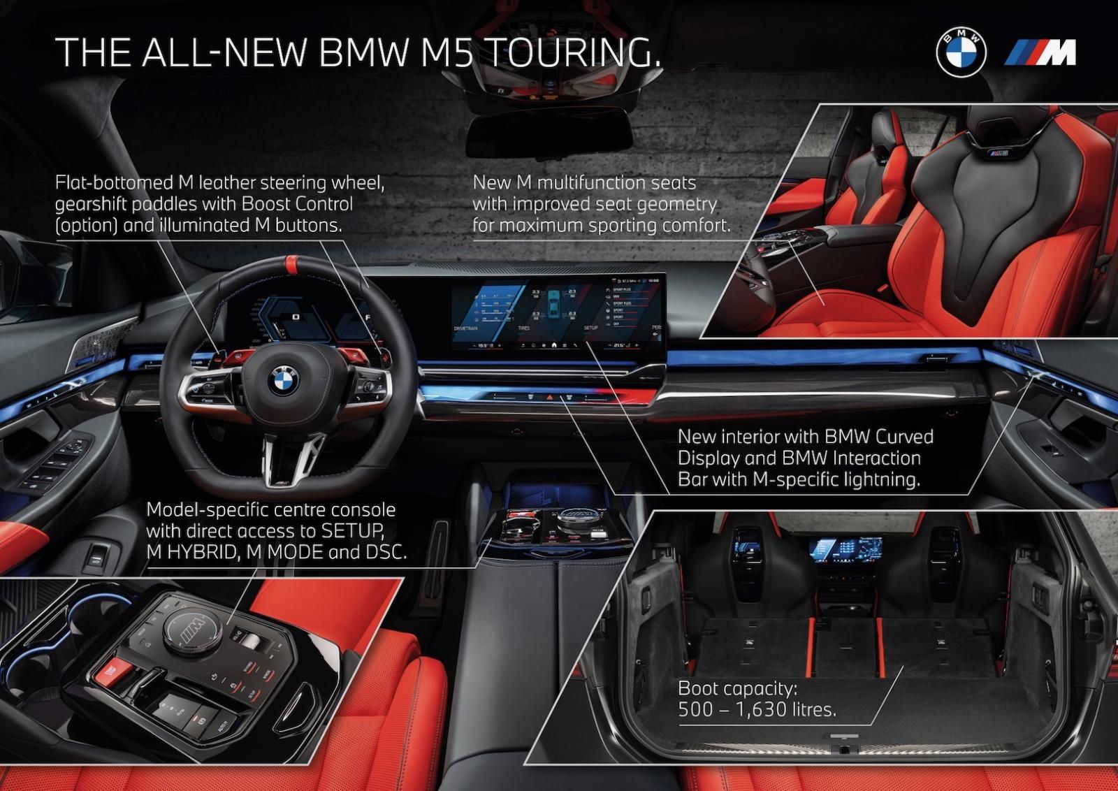 interno BMW M5 Touring PHEV 2025