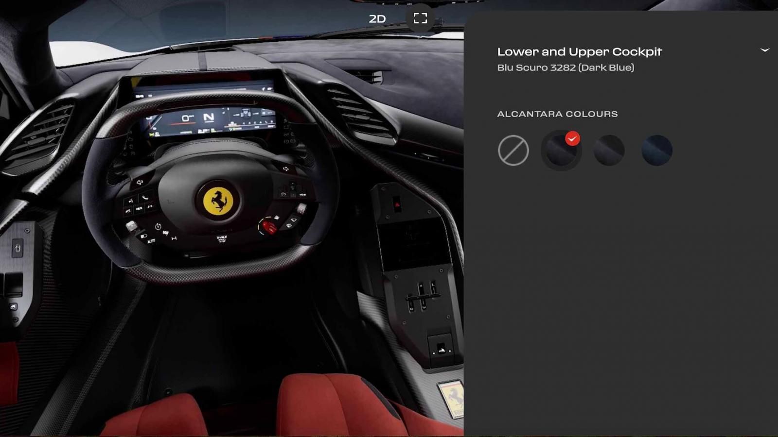 Ferrari F80, il configuratore online