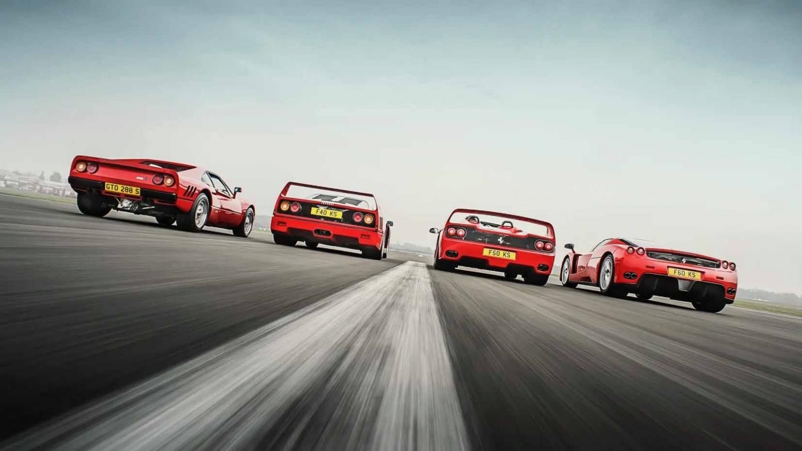 288 GTO, F40, F50, Enzo, LaFerrari, F80: i numeri delle hypercar Ferrari