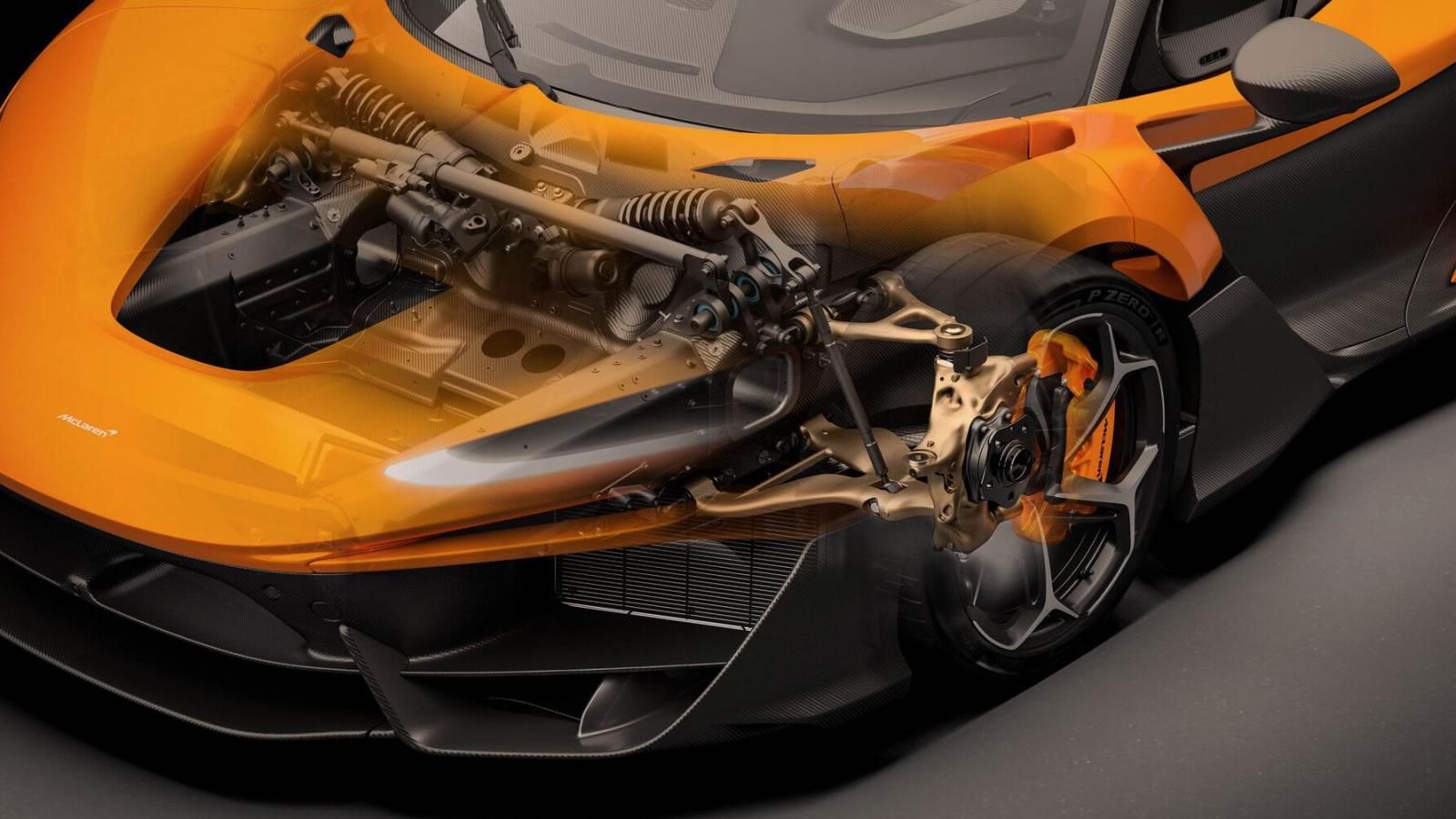 McLaren W1, schema sospensioni