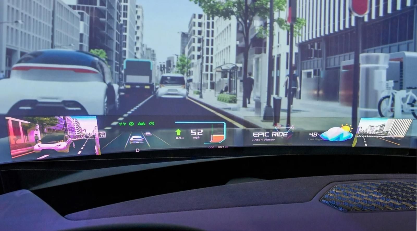 parabrezza olografico a tutto schermo Hyundai Mobis