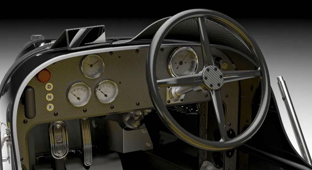 Bugatti Baby II Carbon Edition plancia